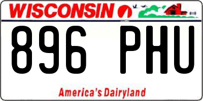 WI license plate 896PHU