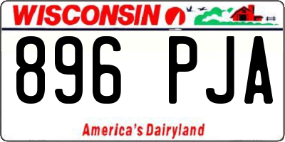 WI license plate 896PJA