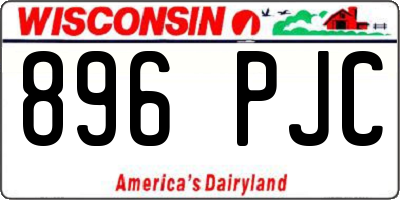 WI license plate 896PJC