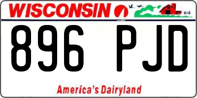 WI license plate 896PJD