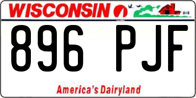 WI license plate 896PJF