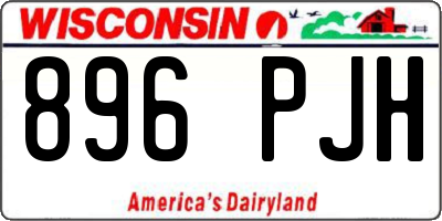WI license plate 896PJH
