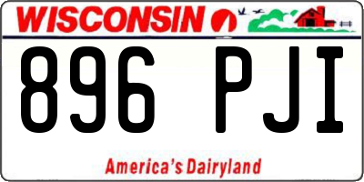 WI license plate 896PJI