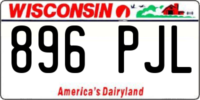 WI license plate 896PJL