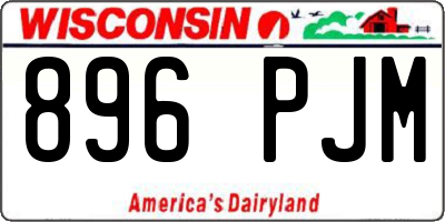 WI license plate 896PJM