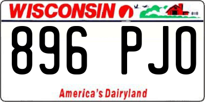 WI license plate 896PJO
