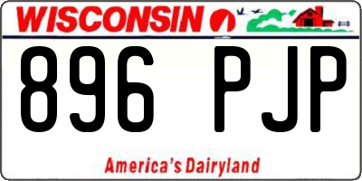 WI license plate 896PJP