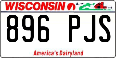 WI license plate 896PJS