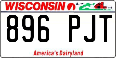 WI license plate 896PJT