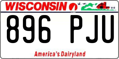 WI license plate 896PJU