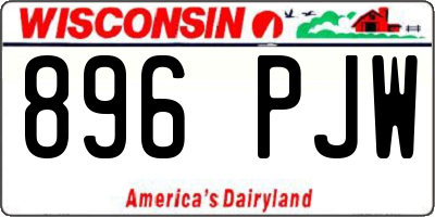 WI license plate 896PJW
