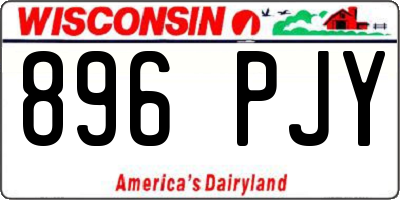 WI license plate 896PJY