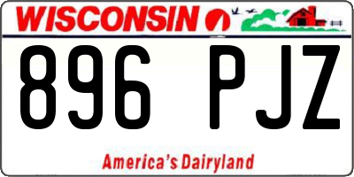 WI license plate 896PJZ