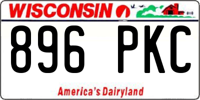 WI license plate 896PKC
