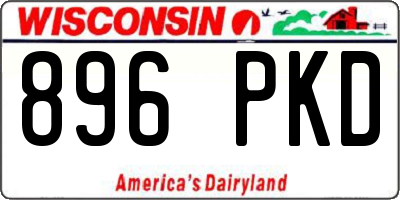 WI license plate 896PKD