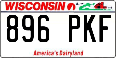 WI license plate 896PKF