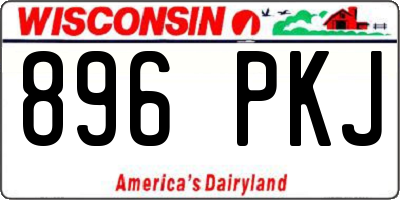WI license plate 896PKJ