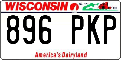 WI license plate 896PKP