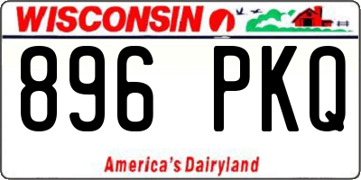 WI license plate 896PKQ