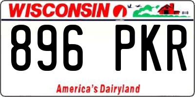 WI license plate 896PKR