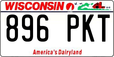 WI license plate 896PKT