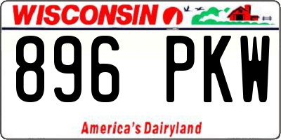 WI license plate 896PKW