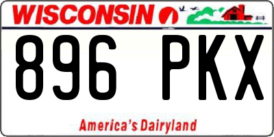 WI license plate 896PKX