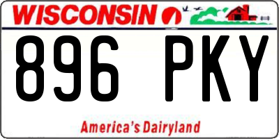 WI license plate 896PKY