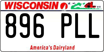 WI license plate 896PLL