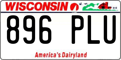 WI license plate 896PLU