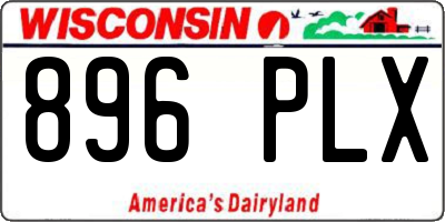 WI license plate 896PLX