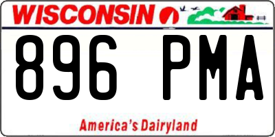 WI license plate 896PMA