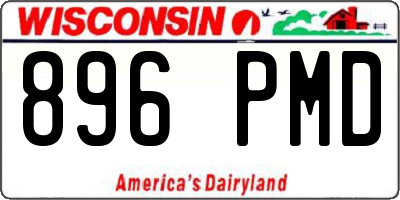 WI license plate 896PMD