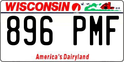WI license plate 896PMF