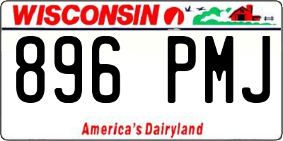 WI license plate 896PMJ