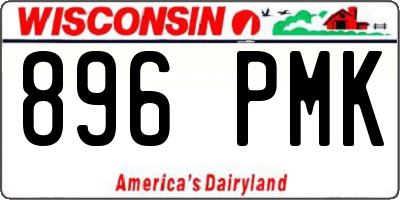WI license plate 896PMK
