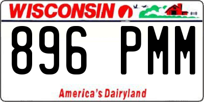 WI license plate 896PMM