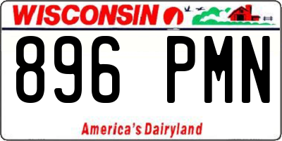WI license plate 896PMN