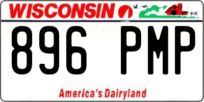 WI license plate 896PMP