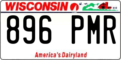 WI license plate 896PMR