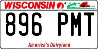WI license plate 896PMT