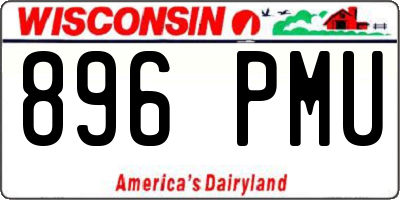 WI license plate 896PMU