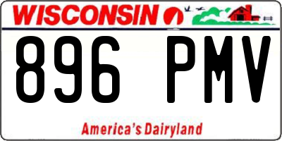 WI license plate 896PMV