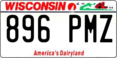 WI license plate 896PMZ