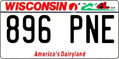 WI license plate 896PNE