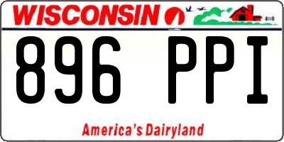 WI license plate 896PPI