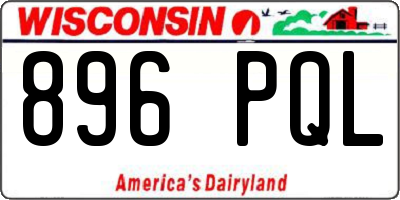 WI license plate 896PQL