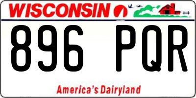 WI license plate 896PQR