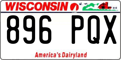 WI license plate 896PQX