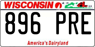 WI license plate 896PRE